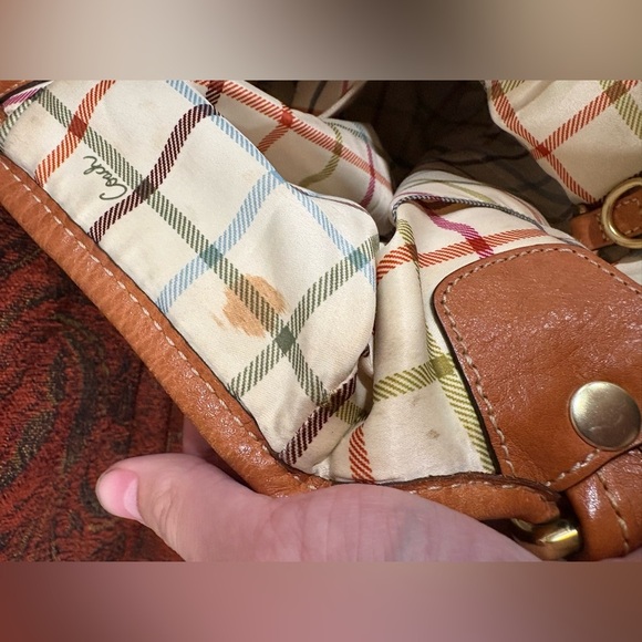 Coach Canvas Limited Edition  Bleecker Heritage Stripe Tote Y2K With Ties - Picture 12 of 13